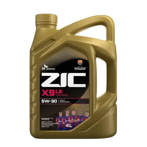Масло моторное синтетика ZIC X9 LS 5W-30 4 л.