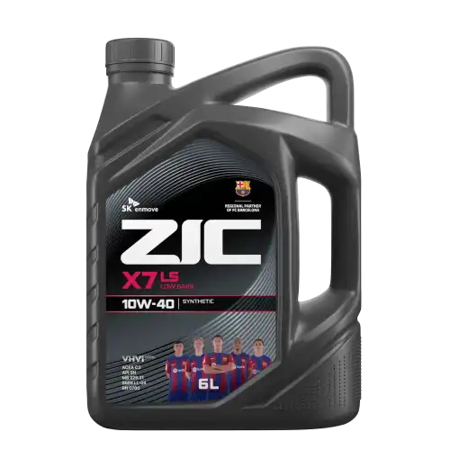 Масло моторное синтетика ZIC X7 LS 10W-40 6 л.