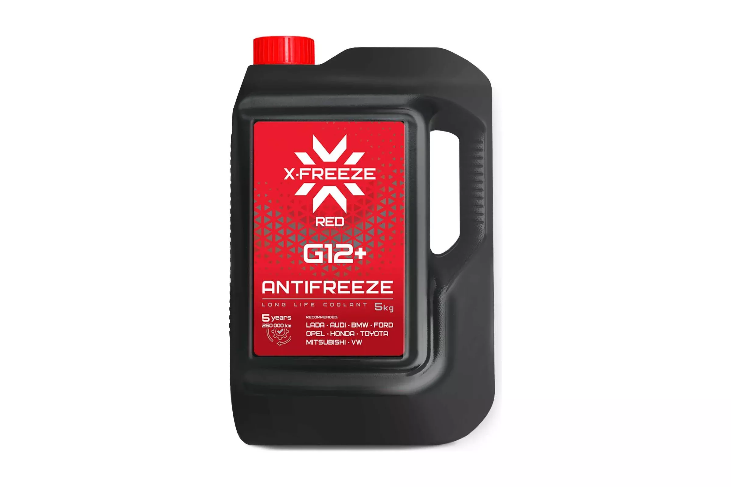  Антифриз X-Freeze G12+ красный 5кг в п/э кан.
