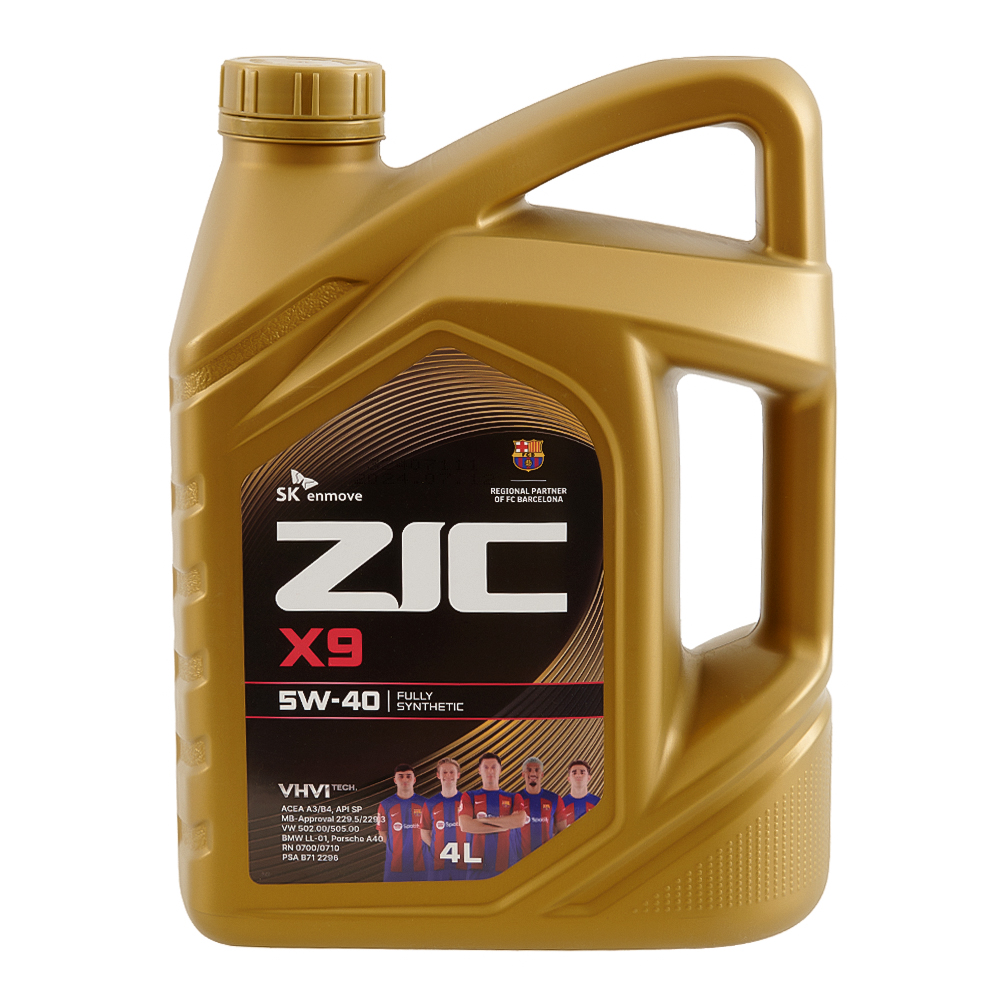  Масло моторное синтетика ZIC X9 5W-40 4 л.