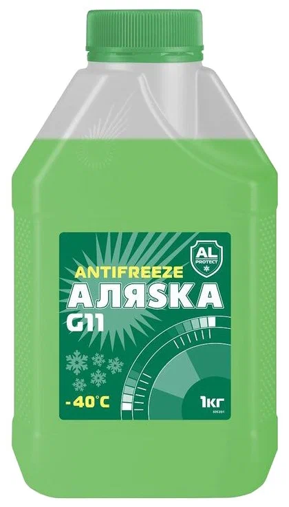 Антифриз АЛЯSKA -40 °C зеленый 1кг G11