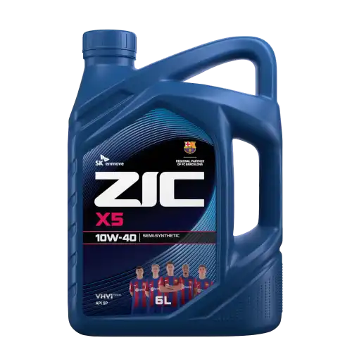 Масло моторное полусинтетика ZIC X5 10W-40 6 л.