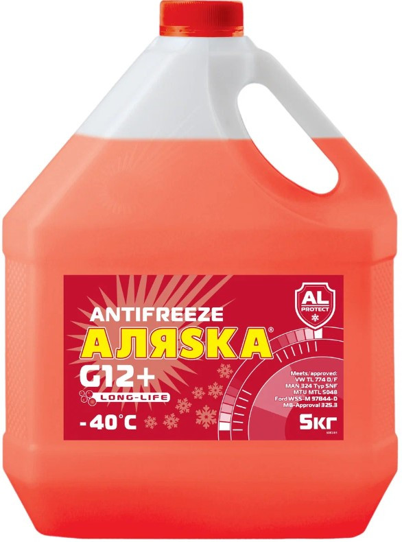 Антифриз АЛЯСКА красный -40 5кг G11