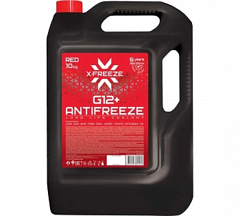  Антифриз X-Freeze G12+ красный 10кг в п/э кан.