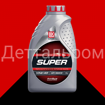 ЛУКОЙЛ СУПЕР полусинтетическое 10W-40 API SG/CD 1 л